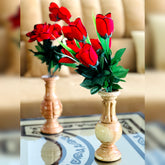 Rustic wood Vases (PAIR)